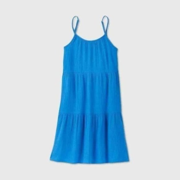 NWT XXL blue burst summer mini dress pockets - Picture 4 of 5